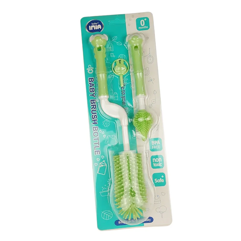 SET CEPILLOS LIMPIEZA SILICONA MAMADERA BIBERON TETE TETINAS - 1