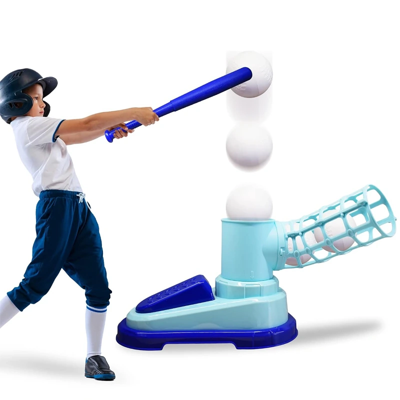 JUEGO LANZADOR BEISBOL INFANTIL MAQUINA BATEO PELOTA + BATE - 4