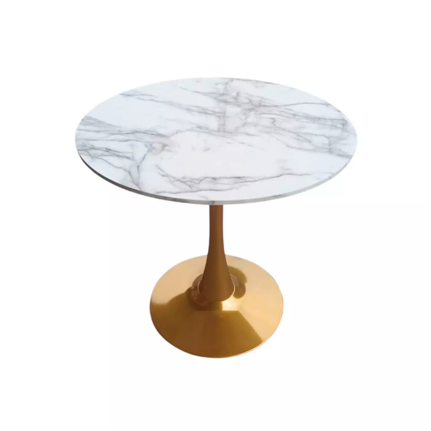 MESA KLIK MUEBLES REDONDA 80CM BLANCO METAL - 1