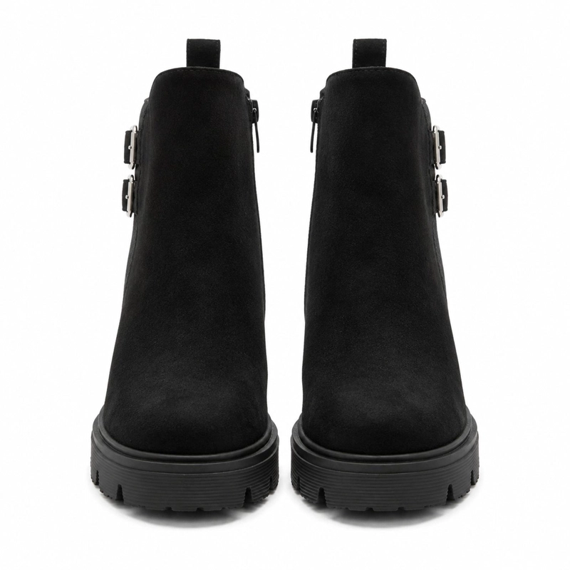 BOTA NEGRO MUJER GAMUZA Y PU ATENAS 25-31 - 4