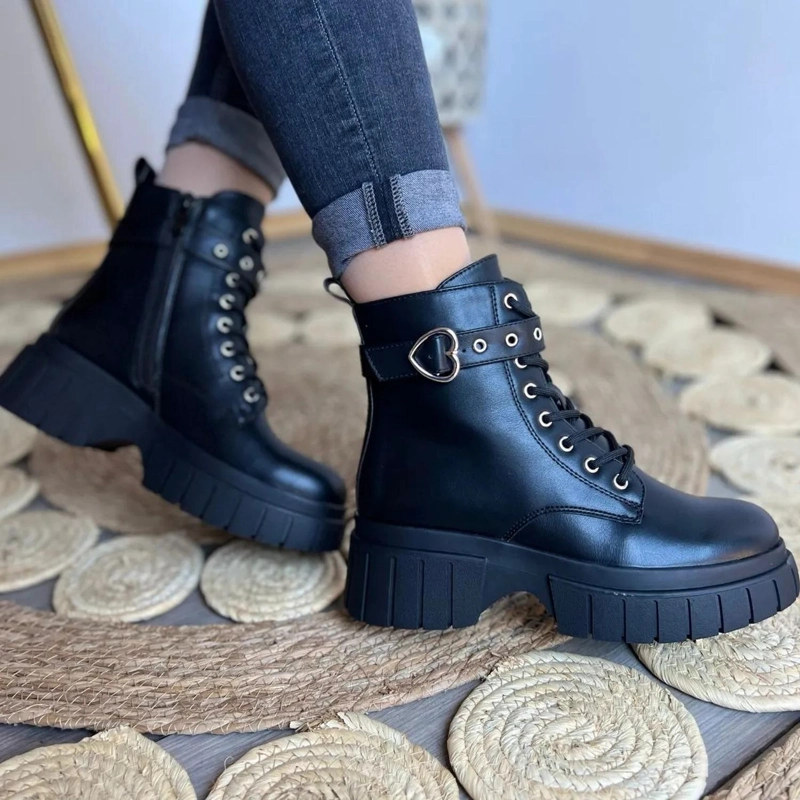 BOTA NEGRO MUJER PU ROMA 25-21 - 5