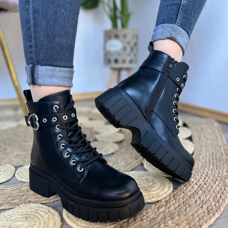 BOTA NEGRO MUJER PU ROMA 25-21 - 6