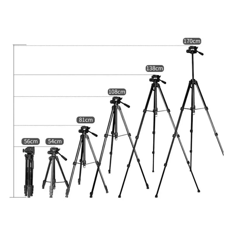 TRIPODE PROFESIONAL PLEGABLE 170 CM PARA CAMARA Y VIDEO SS11 - 5