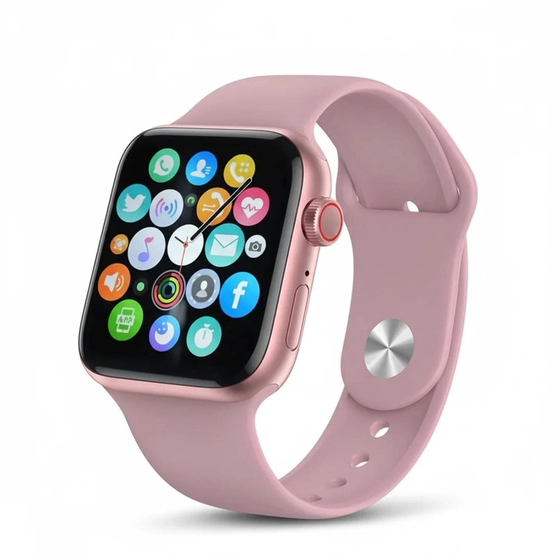 RELOJ SMARTWATCH INTELIGENTE HW22 PRO 44 MM ROSADO - 1