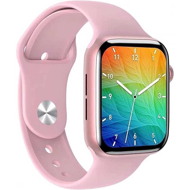 RELOJ SMARTWATCH INTELIGENTE HW22 PRO 44 MM ROSADO - 2