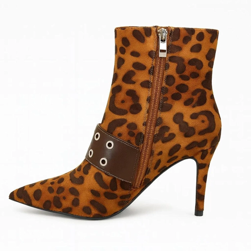 BOTIN ANIMAL PRINT MUJER GAMUZA TINA TINA-004 - 2