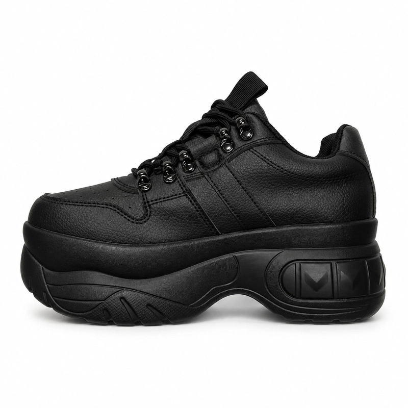 ZAPATILLA NEGRO MUJER ECOCUERO PRAGA 23-85 - 3