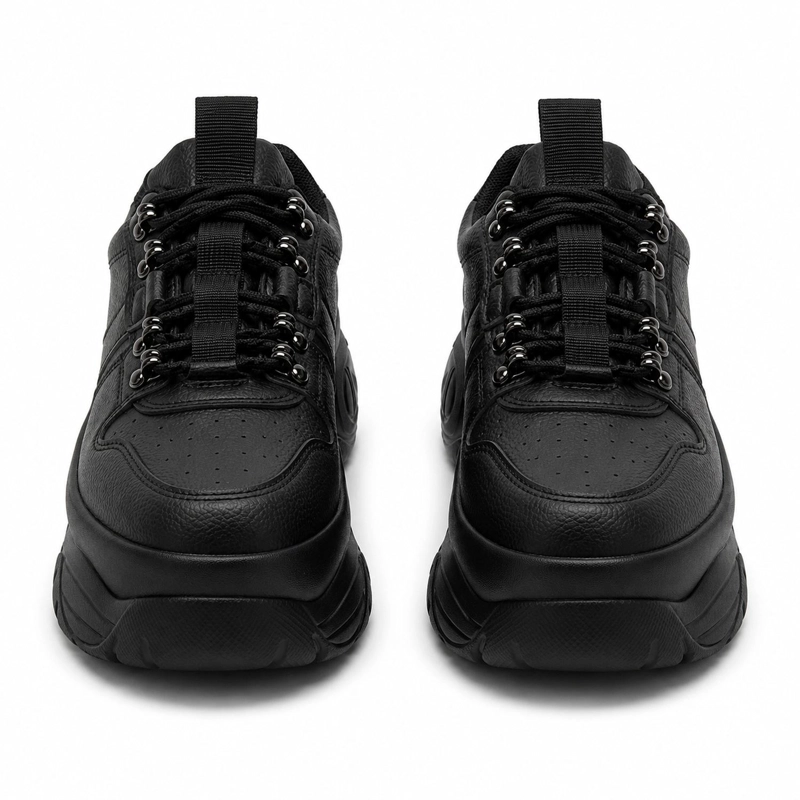 ZAPATILLA NEGRO MUJER ECOCUERO PRAGA 23-85 - 4