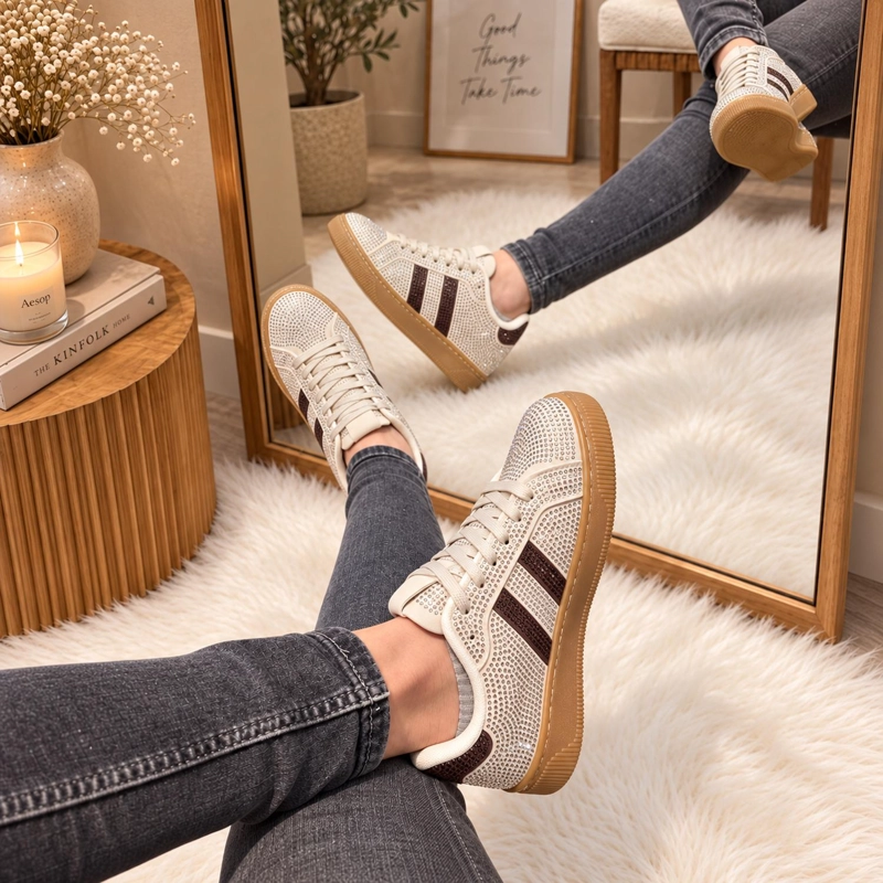 ZAPATILLA BEIGE MUJER ECOCUERO LUMI GB810 - 5