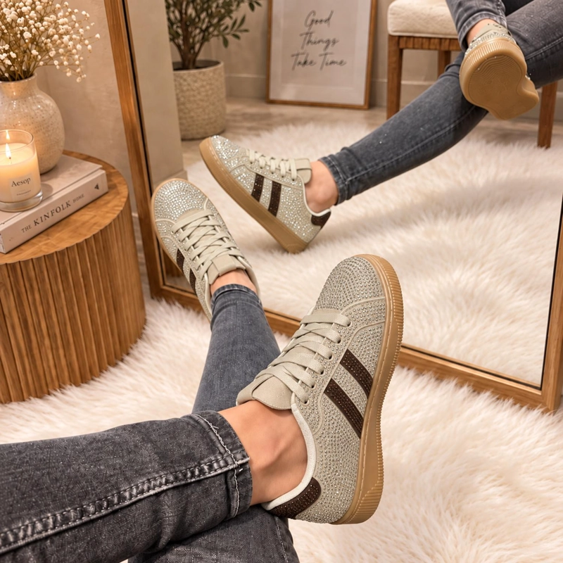 ZAPATILLA BEIGE MUJER ECOCUERO LUMI GB810 - 5