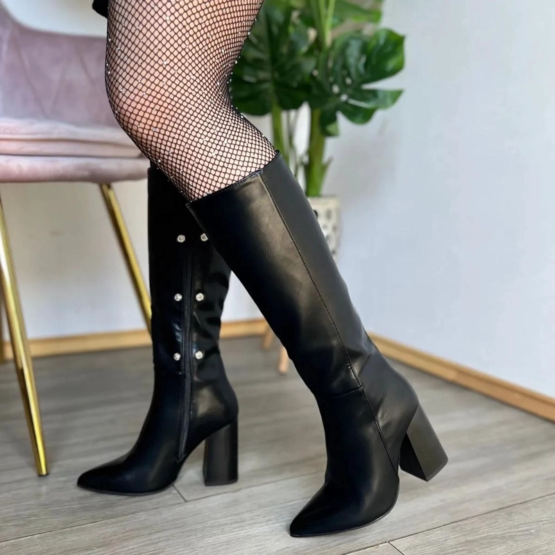 BOTA NEGRO MUJER ECOCUERO VENECIA 5Y16-1 - 3