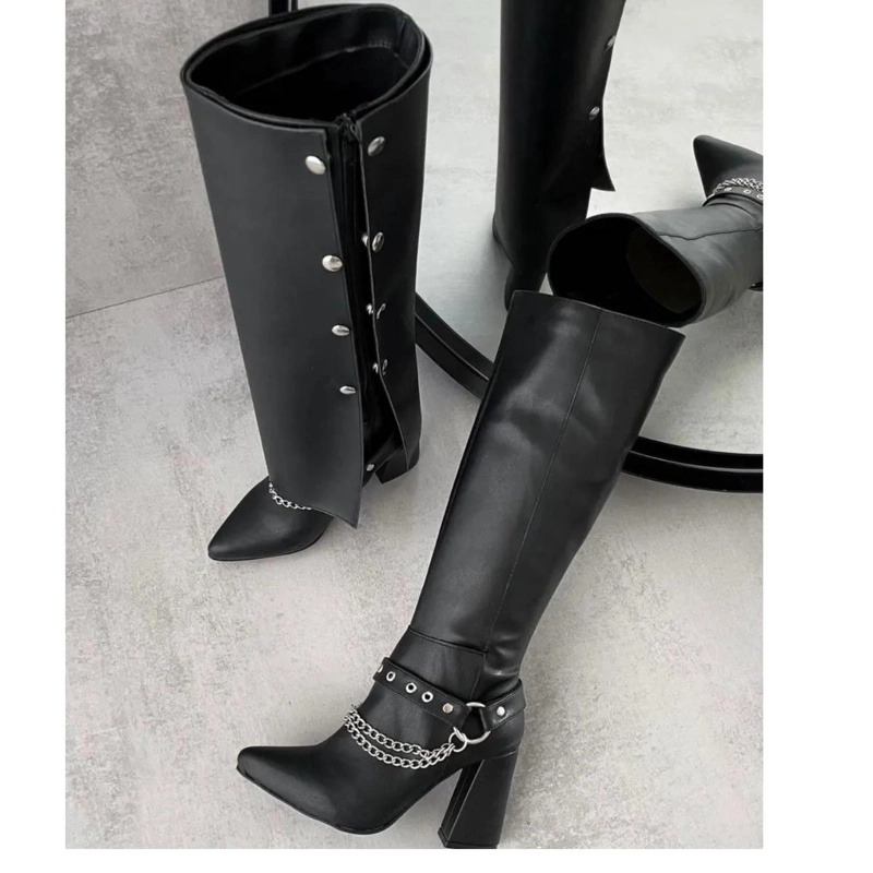 BOTA NEGRO MUJER ECOCUERO VENECIA 5Y16-1 - 6