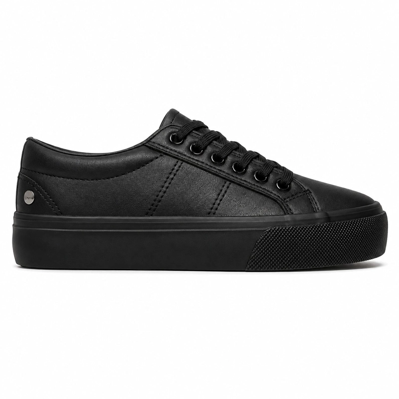 ZAPATILLA NEGRO UNISEX ECOCUERO BROOKLYN LD06 - 1