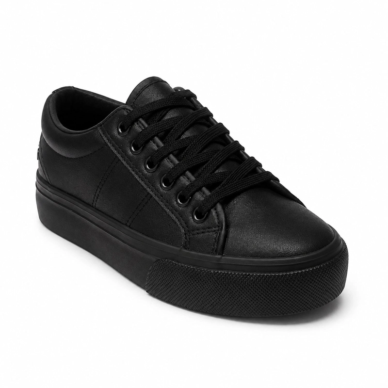 ZAPATILLA NEGRO UNISEX ECOCUERO BROOKLYN LD06 - 3