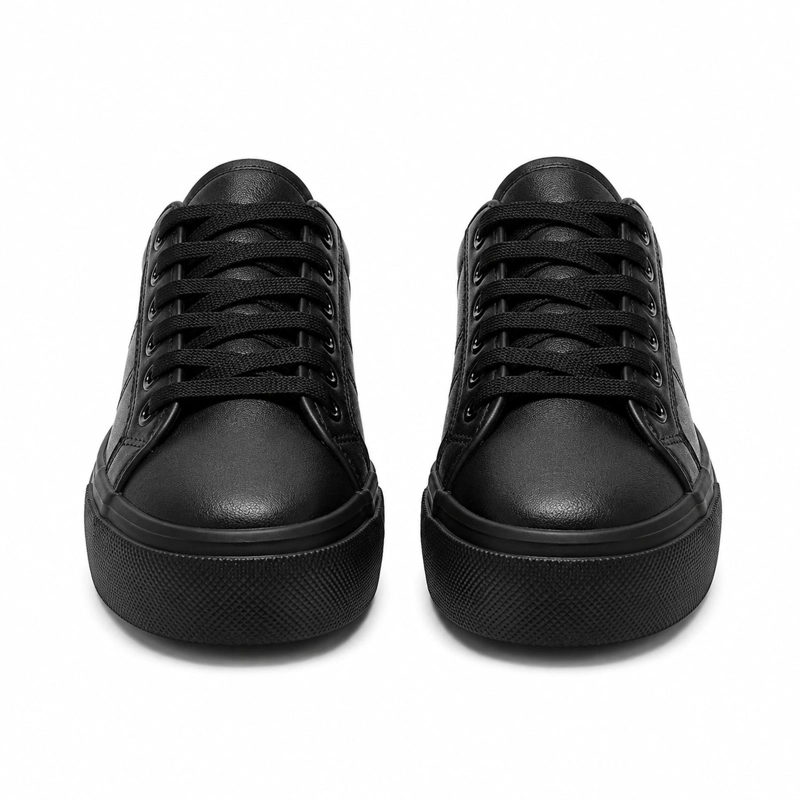 ZAPATILLA NEGRO UNISEX ECOCUERO BROOKLYN LD06 - 4
