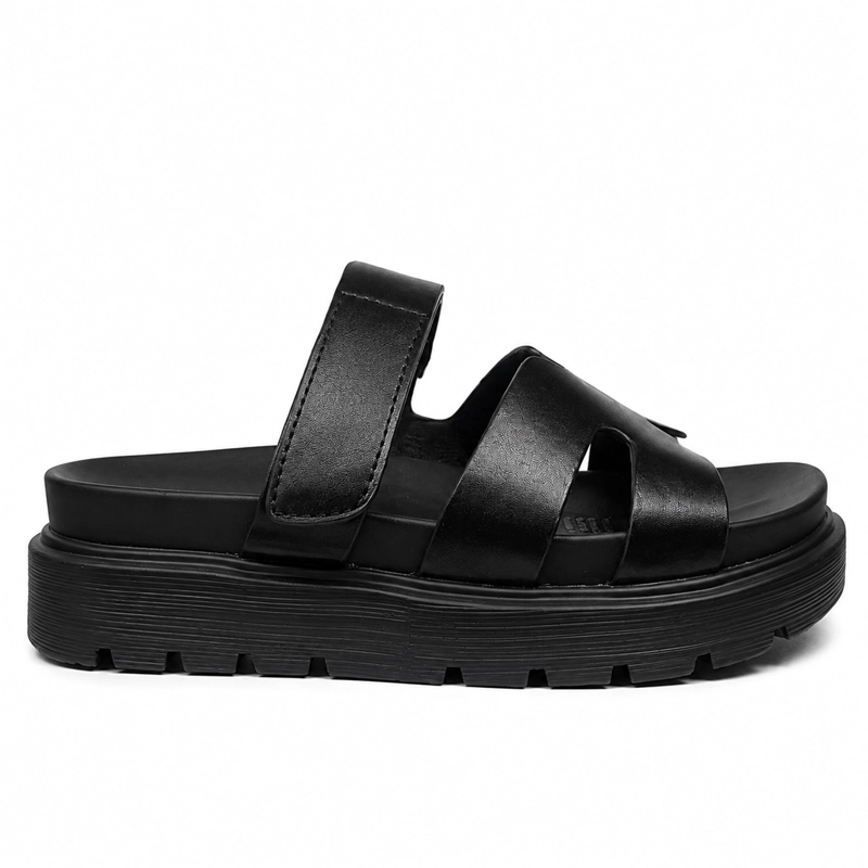 SANDALIA NEGRO MUJER ECOCUERO AMALFI T37 - 1