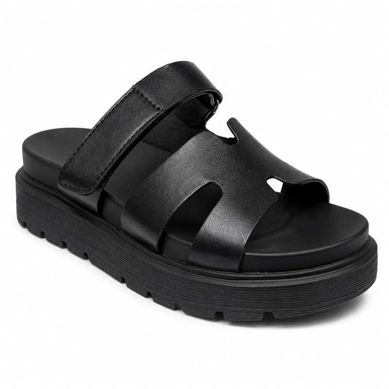 SANDALIA NEGRO MUJER ECOCUERO AMALFI T37 - 2