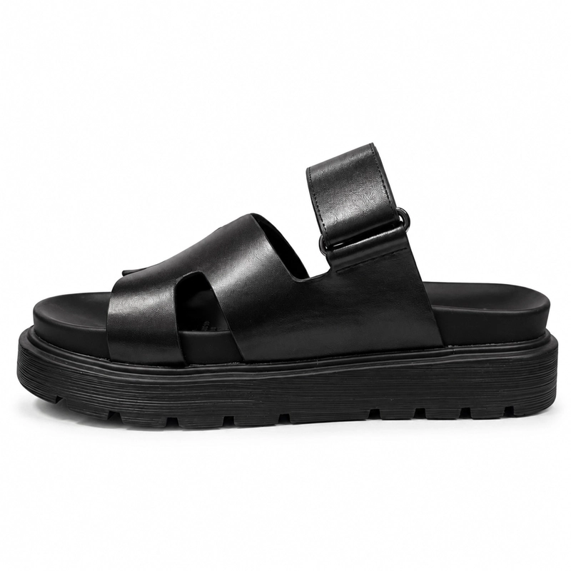 SANDALIA NEGRO MUJER ECOCUERO AMALFI T37 - 3