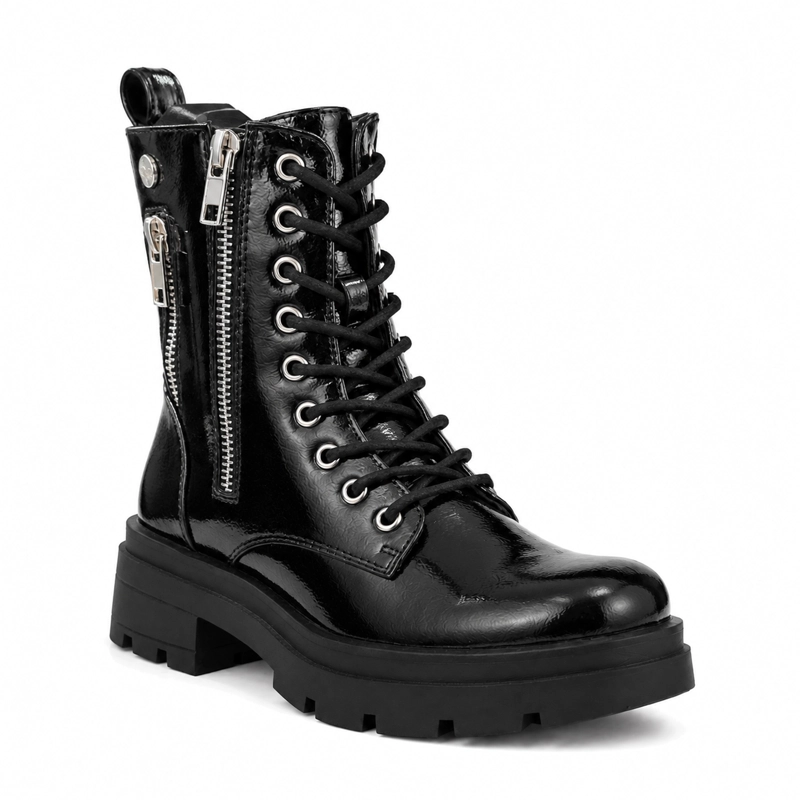 BOTA NEGRO MUJER CHAROL COMBAT 22-20A - 2