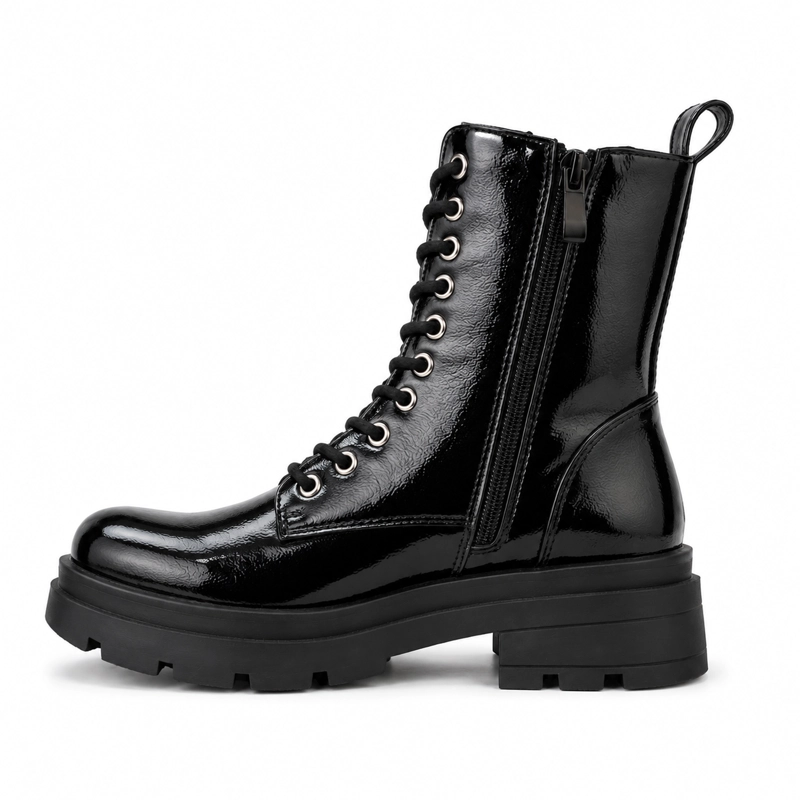 BOTA NEGRO MUJER CHAROL COMBAT 22-20A - 3