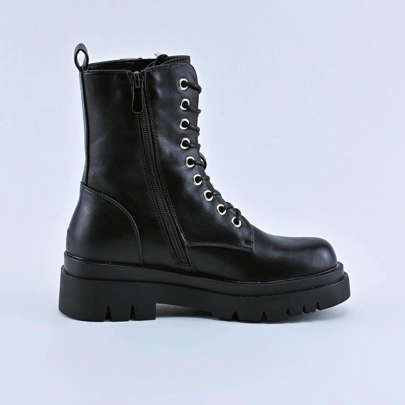 BOTA NEGRO MUJER PU COMBAT 22-20 - 4
