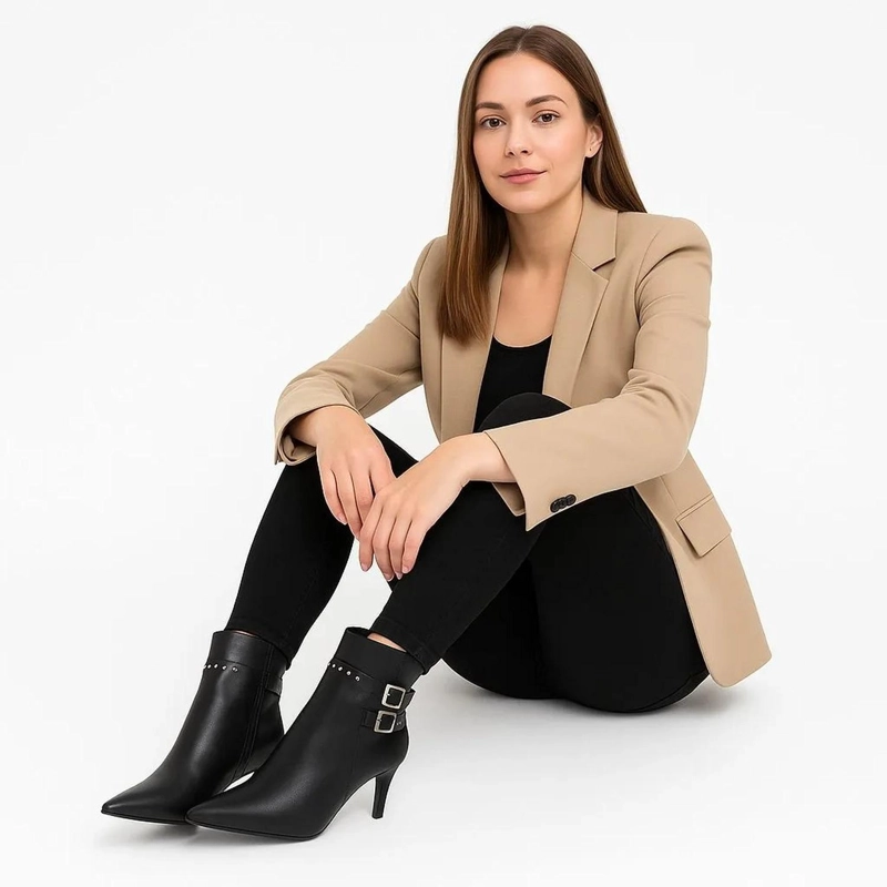 BOTIN NEGRO MUJER PU TINA TINA-001 - 5