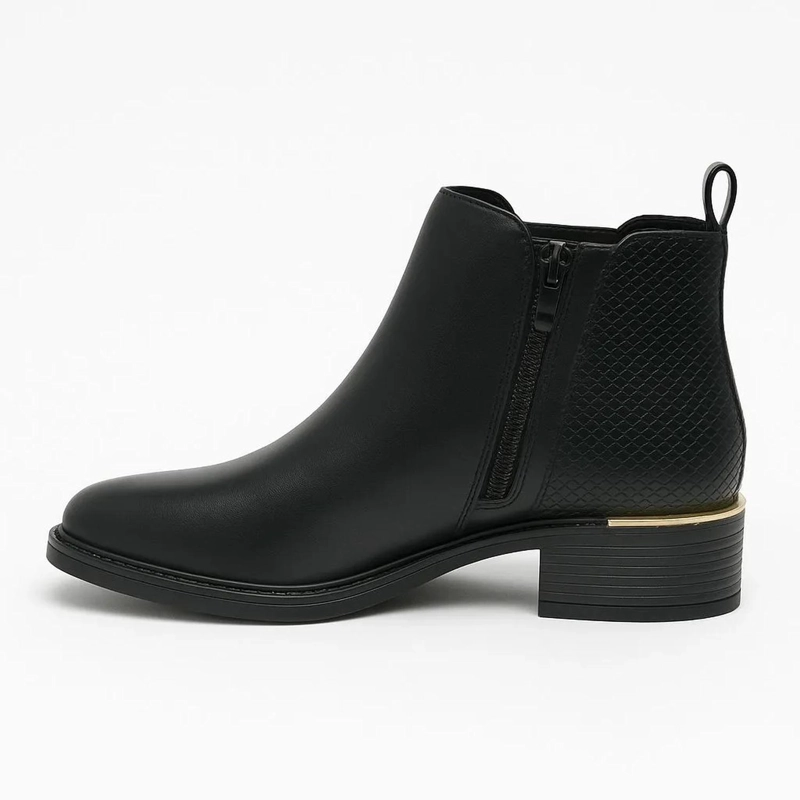BOTIN NEGRO MUJER ECOCUERO VIENA N13 - 3