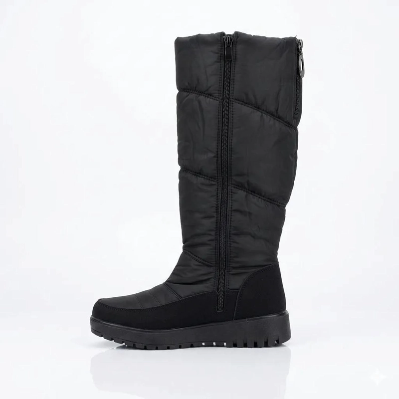 BOTAS NEGRAS IMPERMEABLE HERIEL INVIERNO NIEVE LUVIA FORRADAS CHIPORRO H558-1 - 2
