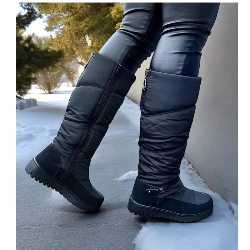 BOTAS NEGRAS IMPERMEABLE HERIEL INVIERNO NIEVE LUVIA FORRADAS CHIPORRO H558-1 - 4