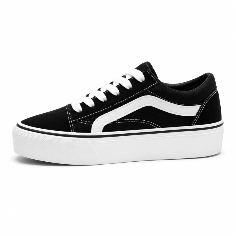 ZAPATILLA URBANA NEGRO MUJER GAMUZA SEUL D08 - 2