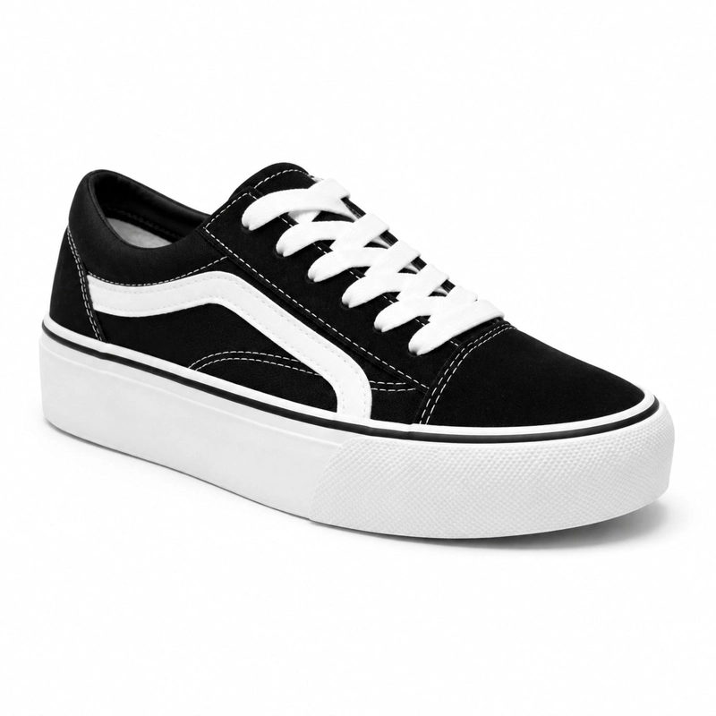 ZAPATILLA URBANA NEGRO MUJER GAMUZA SEUL D08 - 3