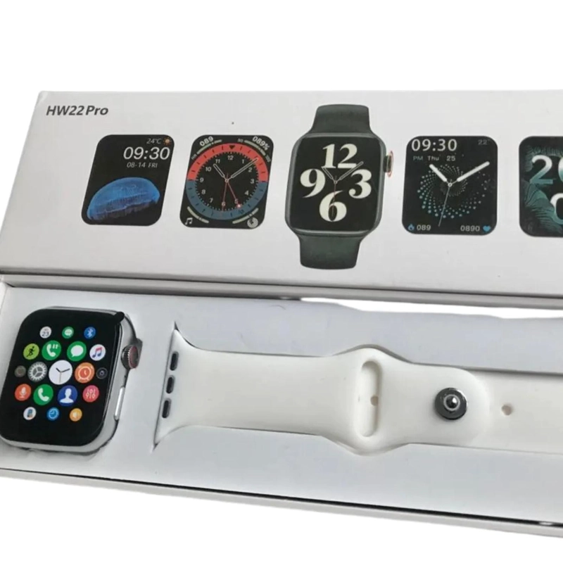 RELOJ SMARTWATCH INTELIGENTE HW22 PRO 44 MM BLANCO - 2