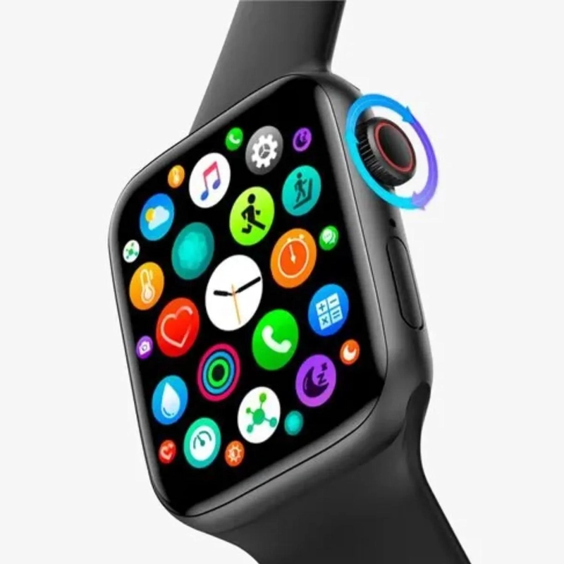 RELOJ SMARTWATCH INTELIGENTE HW22 PRO 44 MM NEGRO - 2