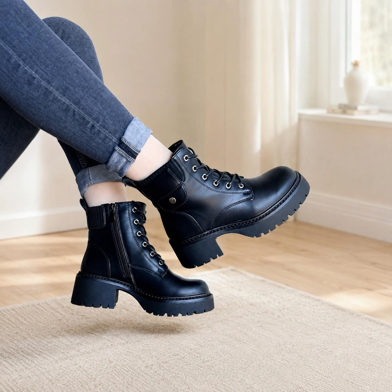 BOTA NEGRO MUJER ECOCUERO TURIN 25-33 - 6