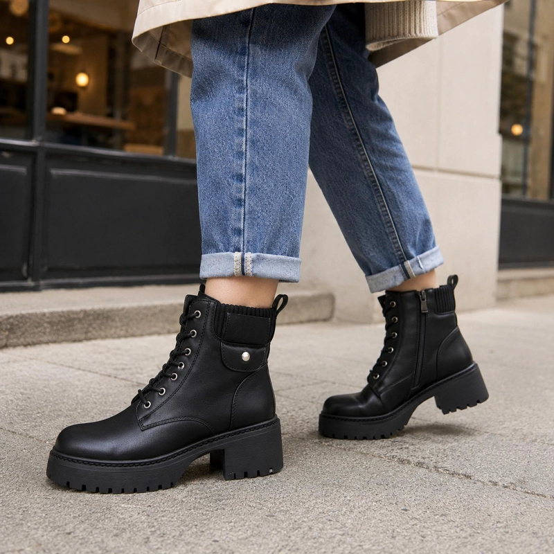 BOTA NEGRO MUJER ECOCUERO TURIN 25-33 - 7