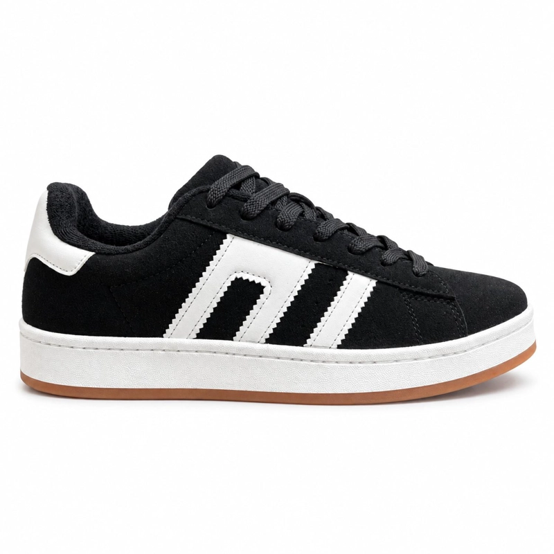 ZAPATILLA URBANA NEGRO MUJER GAMUZA ATLAS 340A - 1