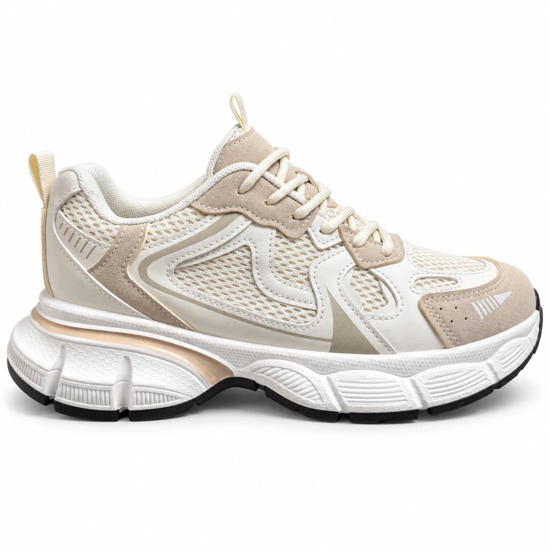 ZAPATILLA DEPORTIVA BEIGE MUJER CAPRI 2460-18 - 1