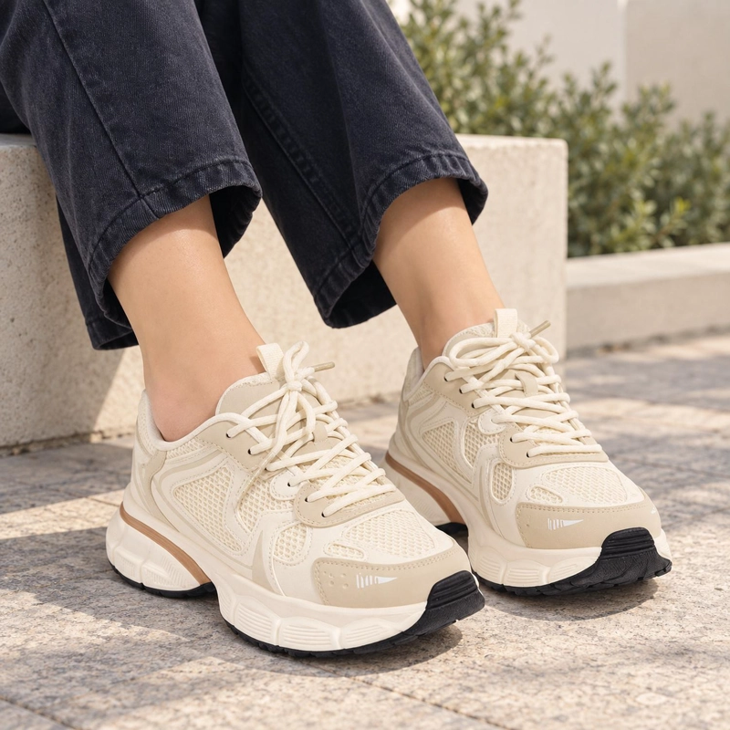 ZAPATILLA DEPORTIVA BEIGE MUJER CAPRI 2460-18 - 6