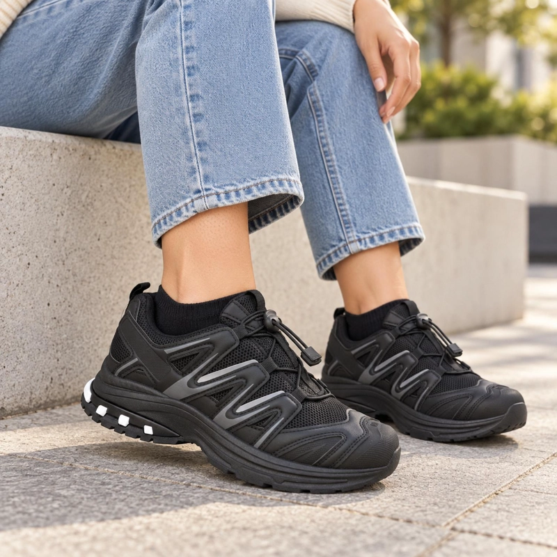 ZAPATILLA URBANA NEGRO MUJER TEXTIL NARA 5397-1 - 5