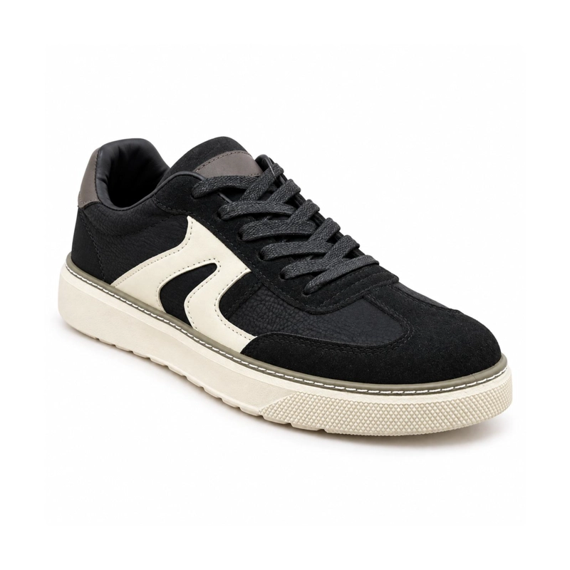ZAPATILLA URBANA NEGRO HOMBRE ECOCUERO NOLAN A7747 - 4