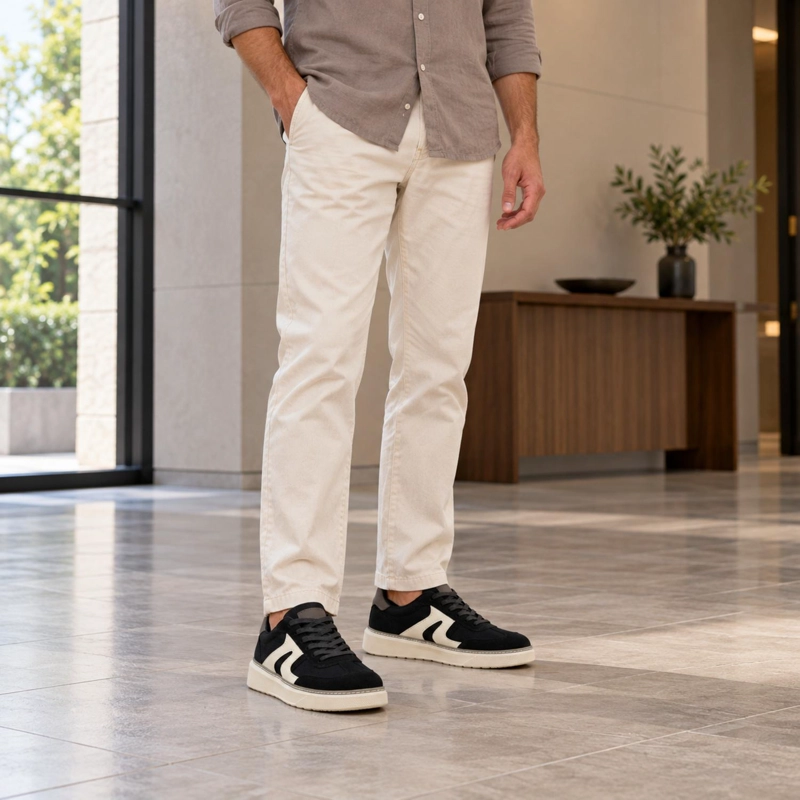 ZAPATILLA URBANA NEGRO HOMBRE ECOCUERO NOLAN A7747 - 6