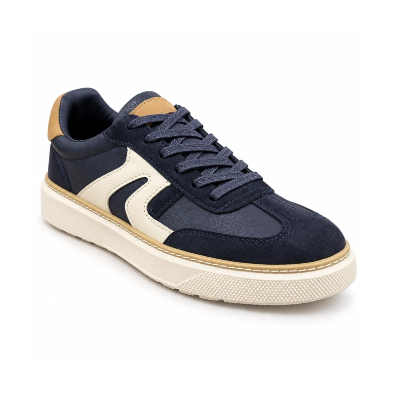 ZAPATILLA URBANA AZUL HOMBRE ECOCUERO NOLAN A7747 - 4
