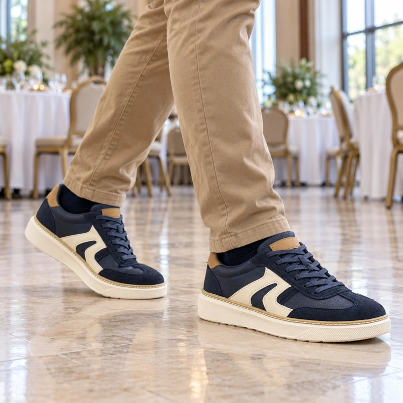 ZAPATILLA URBANA AZUL HOMBRE ECOCUERO NOLAN A7747 - 6