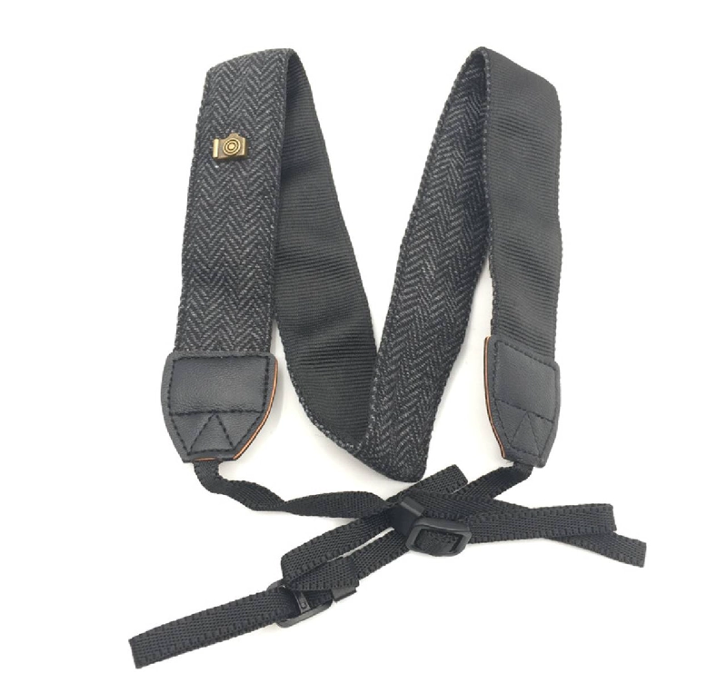 CORREAS DE HOMBRO GRIS RETRO PARA CAMARA FOTOGRFICA - 2