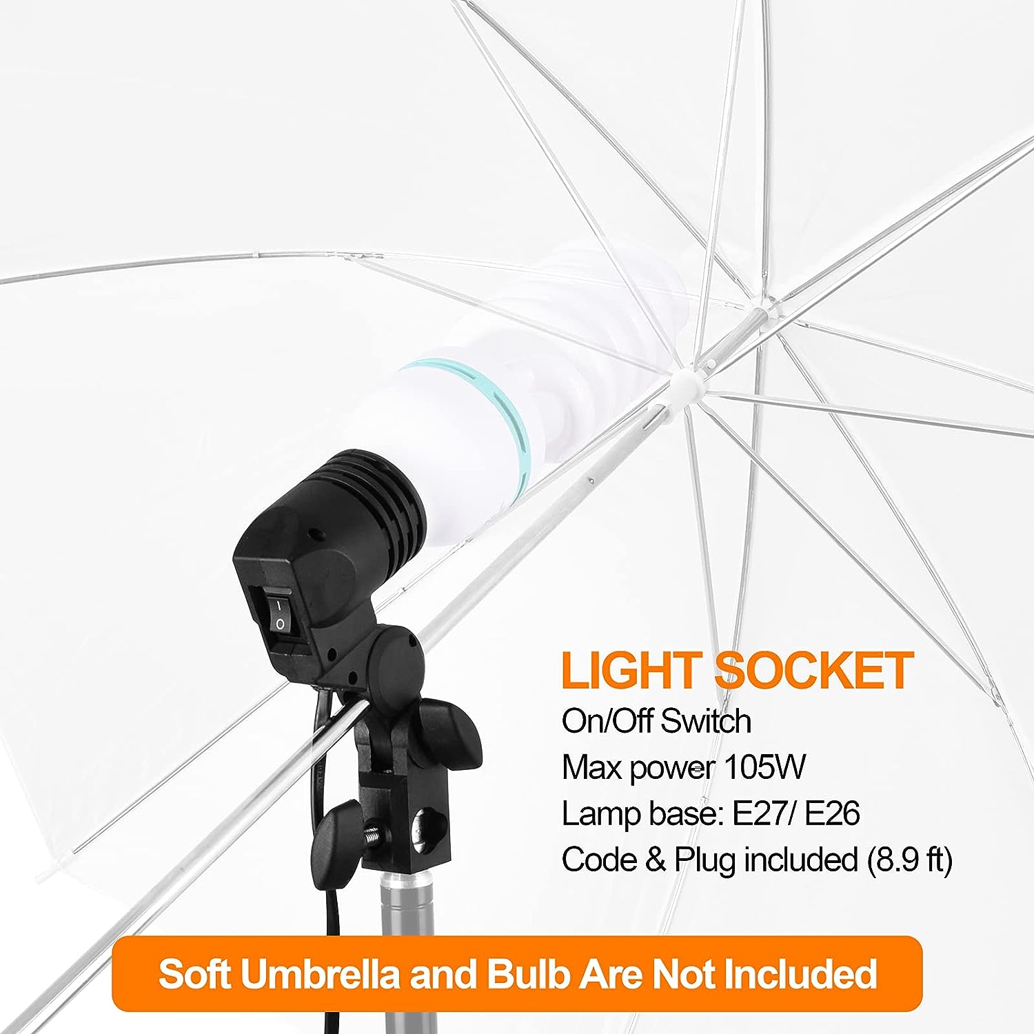 SOQUETE LUZ E27 CONTINUA PARA FOTOGRAFIA O VIDEO SIMPLE - 2