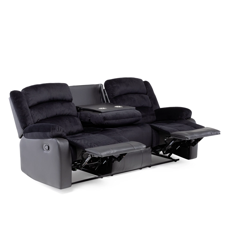 SILLON VYS SPA VENOM 3 CUERPOS GRAFITO RECLINABLE CON POSA VASOS - 5
