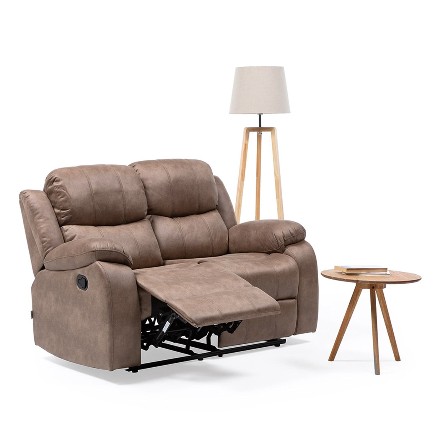 SOFÁ VYS SPA 2 CUERPOS ACERO BEIGE RECLINABLE ISABEL - 2