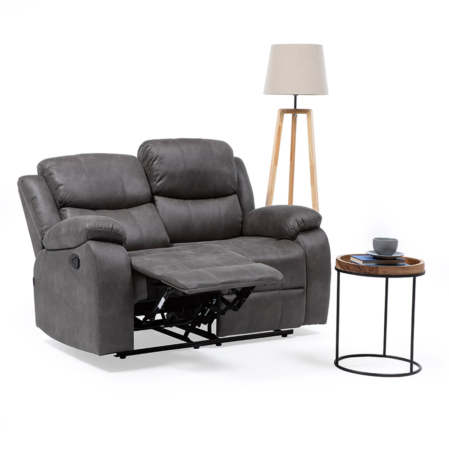 SOFÁ VYS SPA 2 CUERPOS ACERO GRIS RECLINABLE ISABEL GREY - 2
