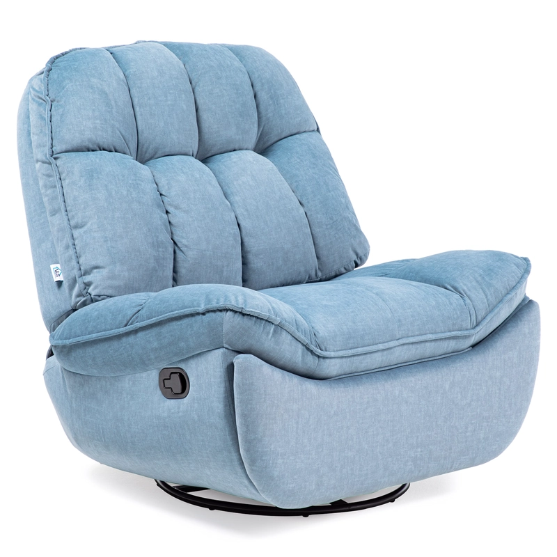BERGERE VYS SPA MILANIUM BLUE ACERO AZUL BEBE RECLINABLE GIRATORIO Y MECEDOR - 4