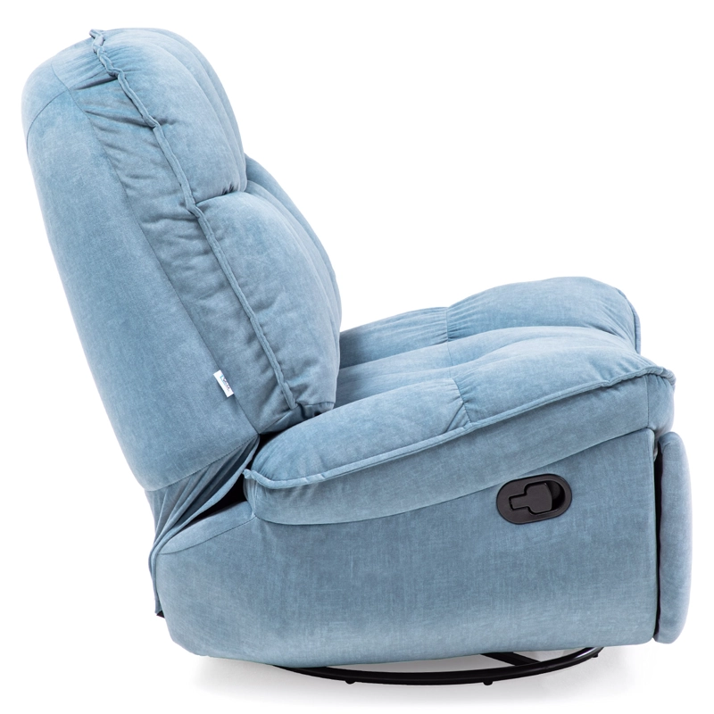 BERGERE VYS SPA MILANIUM BLUE ACERO AZUL BEBE RECLINABLE GIRATORIO Y MECEDOR - 7